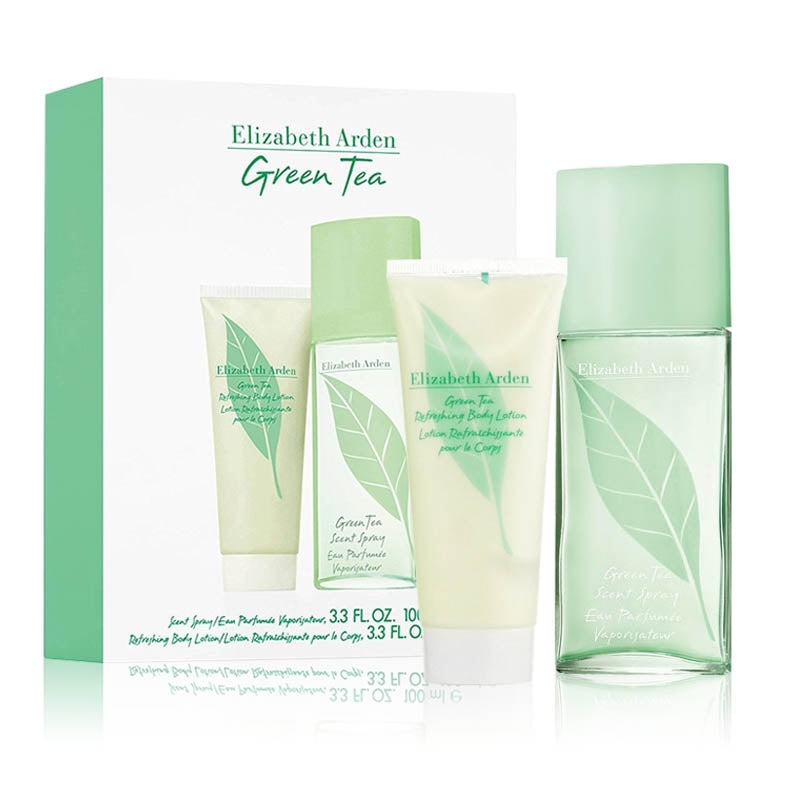 Elizabeth Arden Green Tea Scent Spray Eau De Toilette - 100 Ml + 100 Ml Body Cream Set