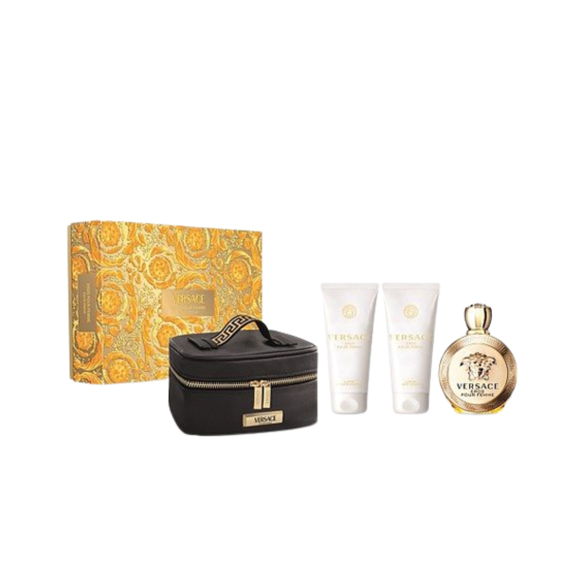 Versace Eros Pour Femme Eau De Parfume - 100 Ml  3 pcs Gift Set With Bag